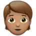 苹果系统里的人物：中等肤色emoji表情