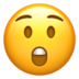 苹果系统里的惊讶的脸emoji表情