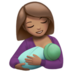 苹果系统里的喂奶：中等肤色emoji表情