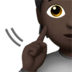 苹果系统里的聋人：肤色暗emoji表情