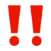 苹果系统里的双感叹号emoji表情