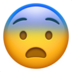 苹果系统里的恐惧的脸emoji表情