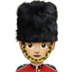苹果系统里的女警卫：中浅肤色emoji表情