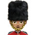 苹果系统里的女警卫：中等肤色emoji表情