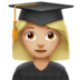 苹果系统里的女学生：中浅肤色emoji表情