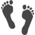 苹果系统里的脚印emoji表情