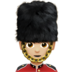 苹果系统里的警卫：中浅肤色emoji表情