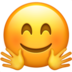 苹果系统里的紧抱的脸emoji表情