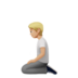 苹果系统里的下跪者：中浅肤色emoji表情
