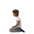 苹果系统里的下跪者：中黑肤色emoji表情