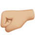 苹果系统里的左拳：中浅肤色emoji表情
