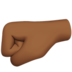 苹果系统里的左拳：中黑肤色emoji表情
