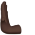 苹果系统里的向左推: 较深肤色emoji表情