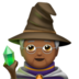 苹果系统里的法师：中黑肤色emoji表情
