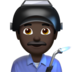 苹果系统里的工厂男人：深色肤色emoji表情