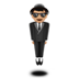 苹果系统里的西服飘逸者：中浅肤色emoji表情