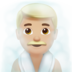 苹果系统里的蒸汽房男士：中浅肤色emoji表情