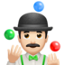 苹果系统里的男子杂耍：浅肤色emoji表情