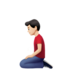苹果系统里的跪男：浅肤色emoji表情