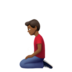 苹果系统里的跪男：中黑肤色emoji表情