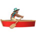苹果系统里的男子划艇：中等肤色emoji表情