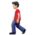 苹果系统里的行走的男人：浅肤色emoji表情