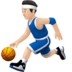 苹果系统里的打球的男人：浅肤色emoji表情