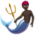 苹果系统里的人鱼：深色肤色emoji表情