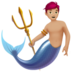 苹果系统里的人鱼：中浅肤色emoji表情