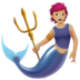 苹果系统里的美人鱼：中浅肤色emoji表情