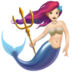 苹果系统里的美人鱼：浅肤色emoji表情