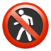 苹果系统里的禁止行人emoji表情