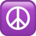 苹果系统里的和平符号emoji表情