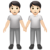 苹果系统里的手牵手：浅肤色emoji表情