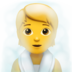 苹果系统里的在潮湿的房间里的人emoji表情