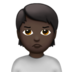 苹果系统里的人撅嘴：深色肤色emoji表情