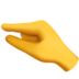 苹果系统里的很短、捏住的手emoji表情