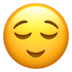 苹果系统里的松了口气的脸emoji表情
