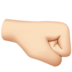 苹果系统里的右拳：浅肤色emoji表情