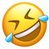 苹果系统里的在地板上滚来滚去大笑emoji表情