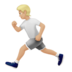 苹果系统里的跑步者：中等偏浅肤色emoji表情