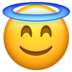 苹果系统里的带光环的笑脸emoji表情