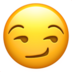 苹果系统里的歪嘴笑的脸emoji表情