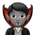 苹果系统里的吸血鬼：中等肤色emoji表情