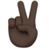 苹果系统里的胜利之手：深色肤色emoji表情