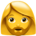 苹果系统里的有络腮胡子的女人emoji表情