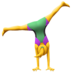 苹果系统里的侧手翻的女人emoji表情