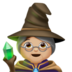 苹果系统里的女法师：中浅肤色emoji表情