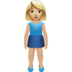 苹果系统里的女性站姿：中浅肤色emoji表情