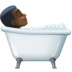 Facebook上的洗澡者：深色肤色emoji表情